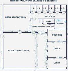 the floor plan for an office building with two floors and three garages on each side