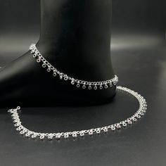 Name of product:  925 Sterling Silver Light Weight Anklet / Silver Payal Weight: 19 grams. Length: 26.8centimeter  -----Feedback::- A satisfied customer is our top priority and your feedback forms the backbone of our success. Don't forget to give positive feedback along with good ratings. Thank You Silver Adjustable Dangle Anklets, Adjustable Silver Dangle Anklets, Silver Dangle Metal Anklets, Silver Dangle Anklets, Adjustable Sterling Silver Anklet, Silver Anklets With Adjustable Chain For Parties, Silver Adjustable Chain Anklets For Party, Silver Adjustable Chain Anklets In Metal, Silver Adjustable Chain Anklet