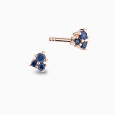 Inspired by nature's first blooms, ethical sapphires huddle together, reminiscent of flower petals blossoming on the earlobes. Cast with high-end recycled gold, the minimalist shared prongs leave the focus on the vibrant blue sapphires. Accent stones: Blue sapphires, 0.15+ ctw Post length: 11 mm approx. Backing: Butterfly push backs Sapphire Stud Earrings, Blue Sapphire Studs, Sapphire Earrings Studs, Sapphire Studs, Jewelry Wedding Rings, Recycled Gold, Vibrant Blue, Mens Wedding Rings, Wedding Rings For Women