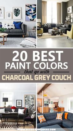 the top 20 best paint colors that go with charcoal grey couches and sofas