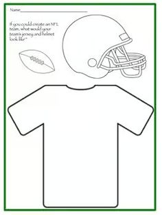 a paper football jersey with a helmet on it and the words, if you could create an