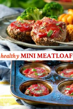 an easy and simple recipe for healthy mini meatloaf