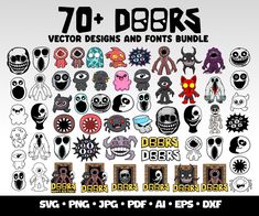 the 70 + designs and fonts bundle is available for all kinds of printing purposes