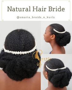 Wedding Ponytail Hairstyles Bridesmaid, 4c Updo, Bridal Natural Hairstyles, Updo With Extensions, Simple Bridal Hairstyles, Updo Cabello Natural, Brides Hairstyle, Wedding Reception Hairstyles, Natural Hair Updo Wedding