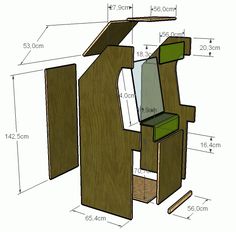 a drawing of a chair with measurements for the seat and backrests on it