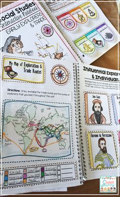 an open book with pictures of different countries and the text, social studies for children