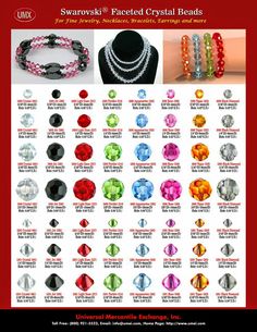 Types Of Jewellery, Making Jewelry For Beginners, Jewellery Beads, Crystal Wedding Dress, Bracelets Beaded, Bead Sizes, Store Jewelry, Crystal Fashion, Beads Jewellery