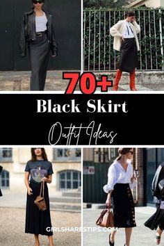 Black Skirt And Jacket Outfit, Maxi Black Jean Skirt, Black Taffeta Skirt Outfit, Black Suit Skirt Outfit, Silk Skirt Outfit Classy Winter, Long Black Skirt Office Outfit, Casual Black Satin Skirt Outfit, Black Suede Skirt Outfit, Black Satin Skirt Outfit Fall