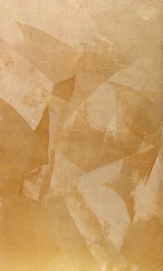 an abstract painting with leaves on the bottom and light brown paint overlays it