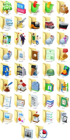 an image of a bunch of different objects in the shape of cubes on a white background