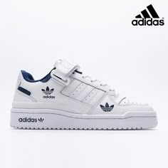 Adidas Forum Low Cloud 'White Victory Blue'-H01673-Sale Online Forum Lows Adidas, White Forum Low Outfit, Adidas Forums Low, Adidas Low Forum White, Tenis Forum Low, Adidas Forum White, Adidas Forum Blue, Tenis Adidas Forum Low, Unique Shoes Sneakers