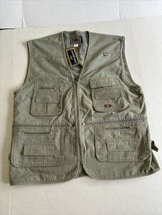 Fishing Vest  XSBNGOSBC Goldenbird E  Safari Utility Vest  XXL Bird Hunting Green Shipped with USPS Thanks Zoo Keeper Outfit, Utility Hunting Vest Sleeveless, Hunting Vest Outerwear Sleeveless, Fall Outdoor Military Vest, Outfit Male, Military Cotton Vest With Cargo Pockets, Fishing Vest, Zoo Keeper, Utility Vest