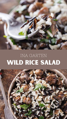 Ina Garten Wild Rice Salad Raspberry Vinegar, Wild Rice Recipes, Artichoke Salad, Wild Rice Salad, Ina Garten Recipes, Vegan Salads, Orange Salad, Vegan Sides, Barefoot Contessa