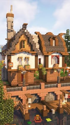 Minecraft Tavern, Minecraft Castle Designs, Custom Floor Plans, Minecraft Farm