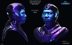 an image of two futuristic men in blue and purple colors with the caption's name