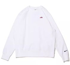 Nike Sportswear French Terry Crew-Neck Sweatshirt 'White' FZ5203-100 Sweatshirt White, Nike Outfits, White Sweatshirt, Nike Sportswear, French Terry, Crew Neck Sweatshirt, The 100, Crew Neck, Nike