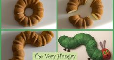 the very hungry caterpillar is made out of bread and other things to eat