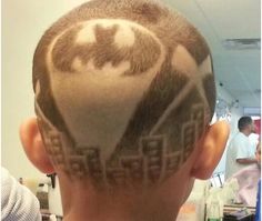 Hair Tattoo Men, Batman Signal, Hair Designs For Boys, Viking Haircut, Hair Tattoo Designs, Haircut Designs For Men, Hair Designs For Men, Low Taper Fade Haircut, Boys Haircut