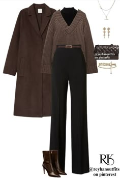 Stylish Work Outfits, Brown Coat, Fashion Mistakes, Modest Fashion Outfits