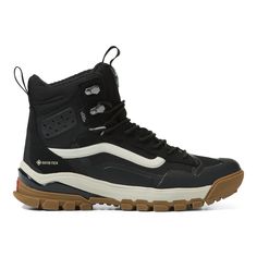 Black/ Bone W/ Gum Soles Unisex Men’s Size 7.5/ Women’s Size 9 Goretex - Made For The Elements Rain/ Snow/ Hiking High Top Sneaker Boot Nwt (Box Not Included) Vans Aesthetic, Vans Ultrarange, Futuristic Shoes, Vans Store, Black Vans, Snowboard Boots, Sneakers Men Fashion, Winter Shoes, Gore Tex