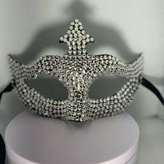 Handmade Bedazzled Mask! Great For Parties, Wedding, Proms, Halloween, All Occasions! Made To Order 7-14 Days To Make Before Shipping Out Thanks! Bedazzled Mask, Michael Kors Watch Silver, Boho Shawl, Scarf Trends, Red Watch, Rhinestone Watches, Gold Belts, Floral Headbands, Floral Scarf