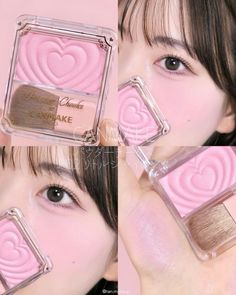 Cece Core, Japanese Makeup Products, Canmake Tokyo, Heart Blush, Douyin Makeup, Japanese Makeup, Natural Glam, Full Face Makeup