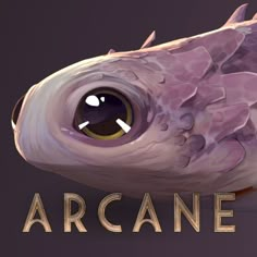 an animal with the words arcane on it's face and eyes, in front of