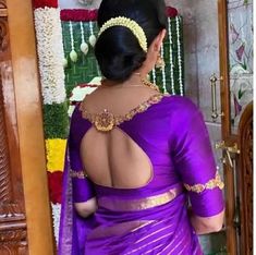 Maggam Blouse, Wedding Saree Blouse Designs, Wedding Saree Blouse, Backless Blouse Designs, Wedding Blouse Designs, Saree And Blouse, Silk Saree Blouse Designs, Simple Blouse Designs, Blouse Back