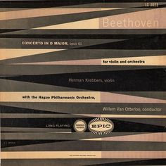 an advertisement for the berlin international orchestra, with lines in black and white on it