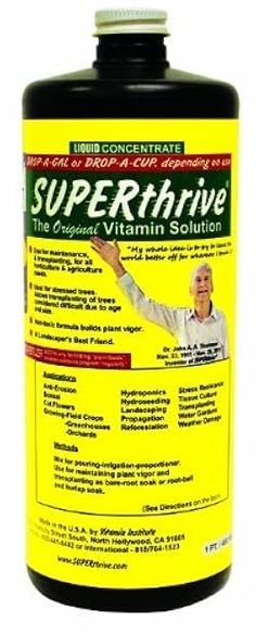 PRICES MAY VARY. Highly Concentrated Non-toxic Vitamin Solution Invigorating All Variety of Greenery for Home Gardeners and Professionals Alike SUPERthrive Maximizes Potential by Quickly Building a Strong Root Base and Reducing Transplant Shock SUPERthrive Replenishes the Soil to Nourish and Encourage the Natural Building Blocks That Plants Make Themselves under Optimum Conditions Not sold in WI,SD Hormone Supplements, Liquid Vitamins, Natural Building, Acne Free, Plant Food, Vitamin B, Mustard Bottle, Lawn Care, Hydroponics