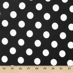 black and white polka dot print fabric