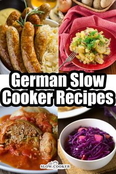 german slow cooker recipes with text overlay