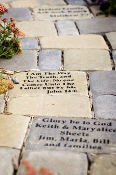 the memorial stones have been placed on top of each other