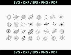 the solar system svg and dxf files