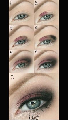 Smoky Makeup For Green Eyes, Dark Eye Makeup Step By Step, Grey Eyeshadow Looks Step By Step, Great Gatsby Makeup And Hair, Maquillaje Smokey Eyes, Gatsby Makeup, Eyeshadow Smokey Eye, Makeup Zombie, Eye Makeup Tutorials