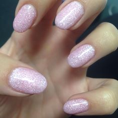 Sparkly Pale Pink Nails, Blush Sparkle Nails, Pale Pink Sparkle Nails, Sparkly Baby Pink Nails, Pale Pink Glitter Nails, Baby Pink Sparkly Nails, Baby Pink Sparkle Nails, Sparkle Nails Pink, Baby Pink Nails With Glitter