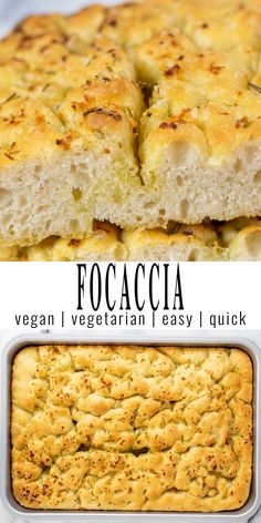 this is an easy and delicious recipe for focaccia bread