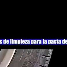 an image of a car tire with the words written in spanish and english on it