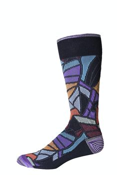 Robert Graham - Buster 62% Cotton, 37% Nylon, 1% Spandex Imported Pull On closure Machine Wash Peruvian pima cotton Machine washable Shop More Black Socks