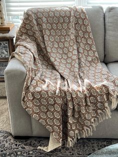 Elevate the cozy charm of your space with our handmade soft cotton throw blanket adorned in a captivating block print design, perfect for adding a touch of bohemian flair to your home decor. Whether draped over your sofa for a stylish accent or nestled on your bed for an extra layer of warmth and comfort, this boho-inspired blanket effortlessly enhances any room, farm house decor Crafted with care and attention to detail, each throw boasts a unique block print pattern, making it a one-of-a-kind piece that adds personality and character to your living space. Made from high-quality cotton, it's luxuriously soft to the touch, ensuring snuggly warmth during chilly evenings or lazy weekends spent lounging at home. Not just a stylish accessory, this versatile blanket also makes a thoughtful gift Block Print Pattern, Boho Throw Blanket, Cotton Throw Blanket, Blanket For Couch, Boho Dekor, Cotton Throw, Woven Throw, Cotton Throws, Handmade Boho