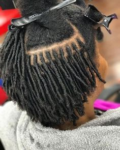 small starter locs • Instagram Small Starter Locs, Color Locs, Small Dreads, Dreads Short Hair, Afro Hairstyles Men, Hair Movement