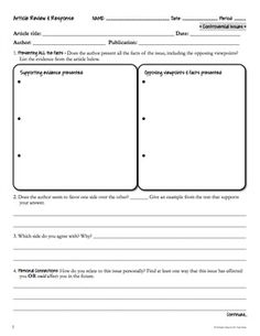 a graphic worksheet with two different sections