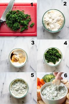 the steps to make spinach dip