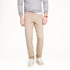 The versatile chino, it's the way to spend a relaxed weekend without looking sloppy. Men's Chinos, French Poodle, French Poodles, Italian Leather Shoes, Fit For Men, J Crew Men, Hello World