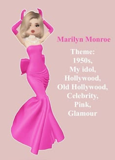 marilyn monroe birthday card from the 1950s, my idol, hollywood, old hollywood, pink glamour