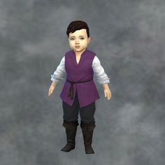 TSM Aris LongVestBoots for Toddlers by simverses  [#ts4_toddler_fullbody]  [#ts4_bacc_elf]  [#ts4_bacc_human]  [#ts4_eras_g4] Sims 4 Medieval Cc Male, Peasant Clothing