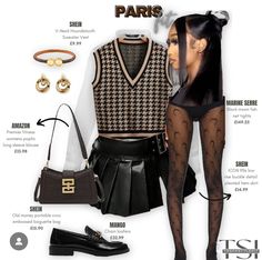 College Outfits Black Women, Senior Photo Outfits, College Fits, Cute Birthday Outfits, Fasion Outfits, Sweater Vests, Shein Outfits, Birthday Outfits, Looks Black