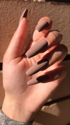 Pale Nails, Nail Extensions Acrylic, Brown Acrylic Nails, Halloween Acrylic Nails, Work Nails, Christmas Nails Acrylic