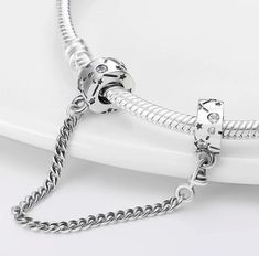 925 sterling silver safety chain, comes with a velvet gift pouch, select option from the drop down menu  compatible with pandora  As always thanks for viewing Silver Snake Chain Jewelry With Removable Charms, Flowers Gift, Safety Chain, Dog Bone, Gift Pouch, Sterling Silber, Bones, Gift For Her, 925 Silver