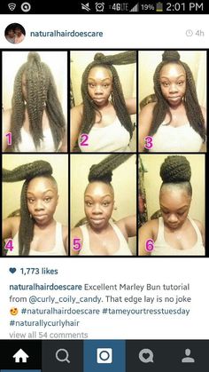 Marley Bun, Black Natural Hair, Marley Hair, Hair Crush, Hair Life, Different Hairstyles